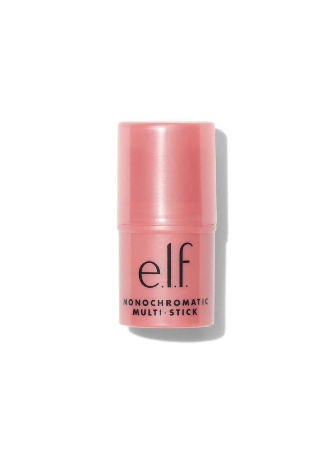 إلف e.l.f. Monochromatic Multi Stick، لون كريمي فاخر وسهل الدمج، للعيون والشفاه والخدود، درجة "Dazzling Peony"، (4.4 غرام) - Image 3
