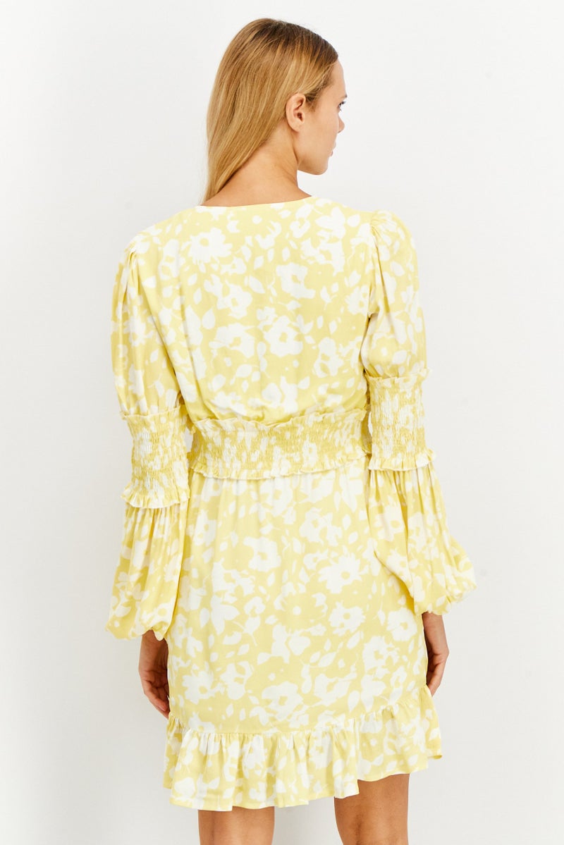 NA-KD Women Allover Print Mini Dress, Multicolor - Image 3