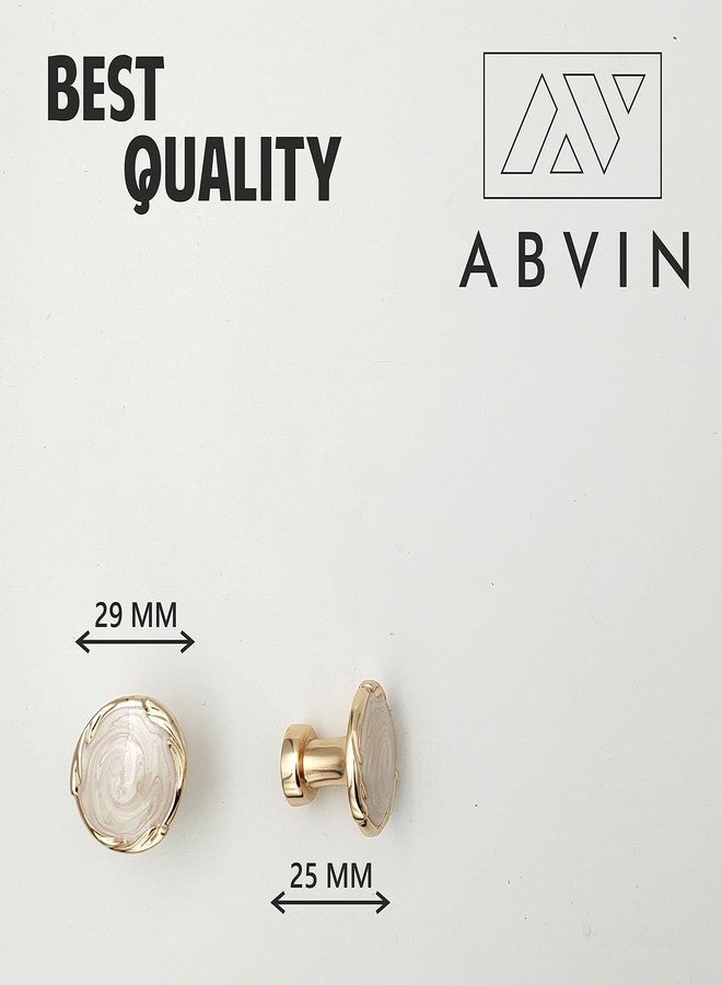 ABVIN مقابض وأزرار فريدة من نوعها للخزائن والأدراج من ABVIN (قطعة واحدة)، سيراميك ذهبي، طلاء مسحوقي - Image 3