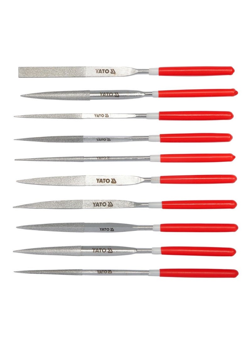 YATO 10Pcs Diamond Needle File Set 4X160X50mm YT-6151