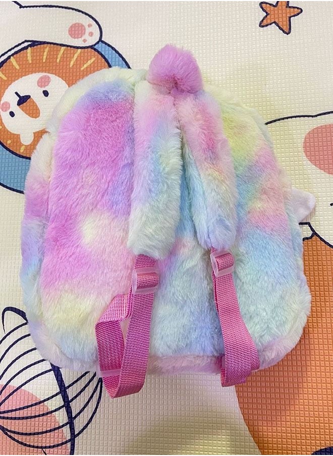 ZCM-HAPPY Unicorn Doll Plush Backpack Large Capacity Kids Mini Travel Bag  - Image 5