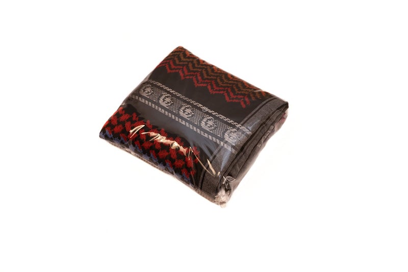 Dulhan AL Makkah Rumaal Desert Scarf For Men/Rumal/Neckerchief/keffiyeh For Neck with Tassels (Multicolored) - Image 5