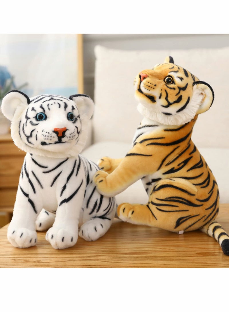 Excefore Tiger Stuffed Animals Tiger Plush Baby Tiger Stuffed Animals Wild Animal Plush Toy Cute Hug Pillow Lifelike Plushie Gift for Kids Boys Girls - Image 3