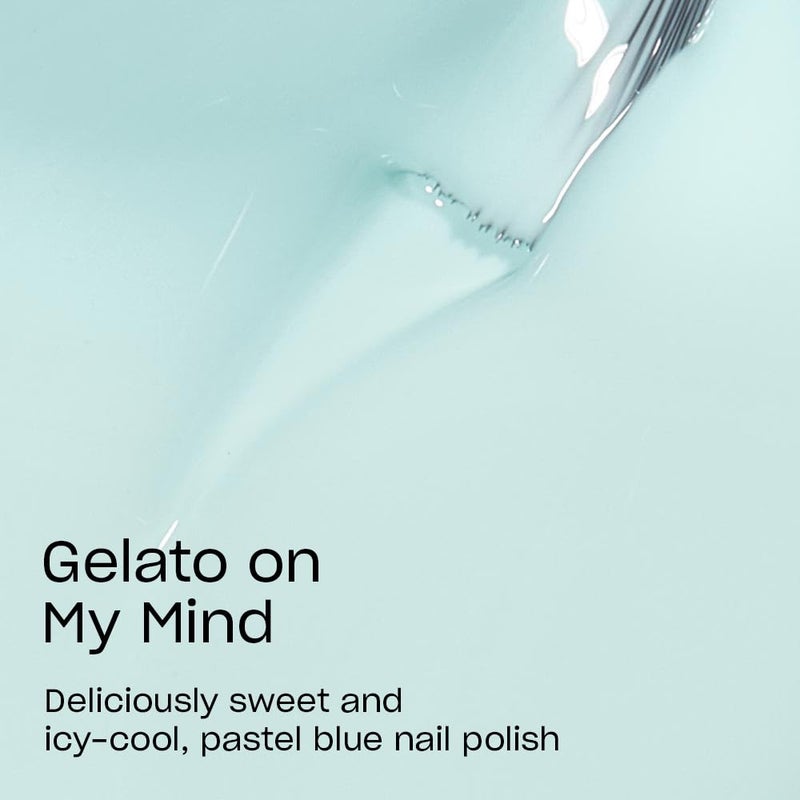 OPI Nail Lacquer Gelato on My Mind | Opaque Bright Blue CrÃ¨me Chip Resistant Nail Polish | Vegan, Fast Drying, Streak Free - Image 2