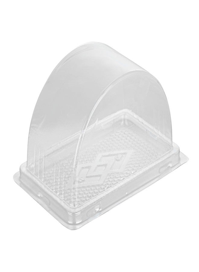 Restaurantware صناديق كعكة اللف 13 أونصة من رستورانت وير، 100 حاوية كعكة سويسرية قابلة للتصرف - مع أغطية، نصف دائرة، حاويات حلوى بلاستيكية شفافة، لكرات اليقطين، شرائح الفطائر، أو المعجنات - Image 1