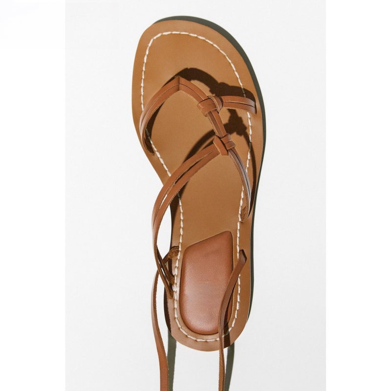 Women's Flat Sandals with Straps - 2026 Summer Boho Casual Beach Shoes - Image 5
