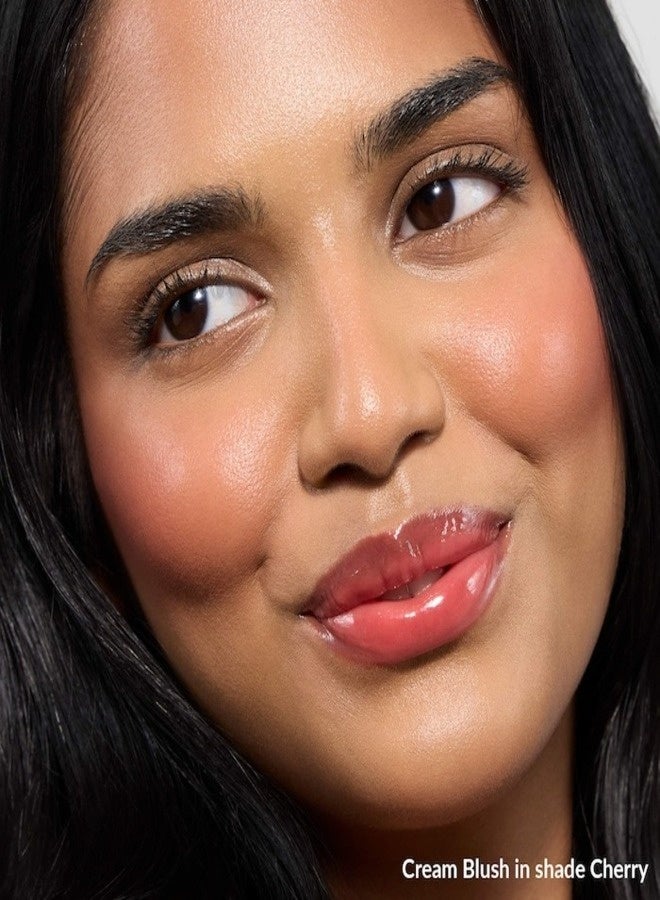 REFY Cream Blush Cherry – Deep Burgundy Red with Warm Tones, Creamy Buildable Flush with Natural Dewy Finish, 0.05 oz / 1.5 g - Image 2