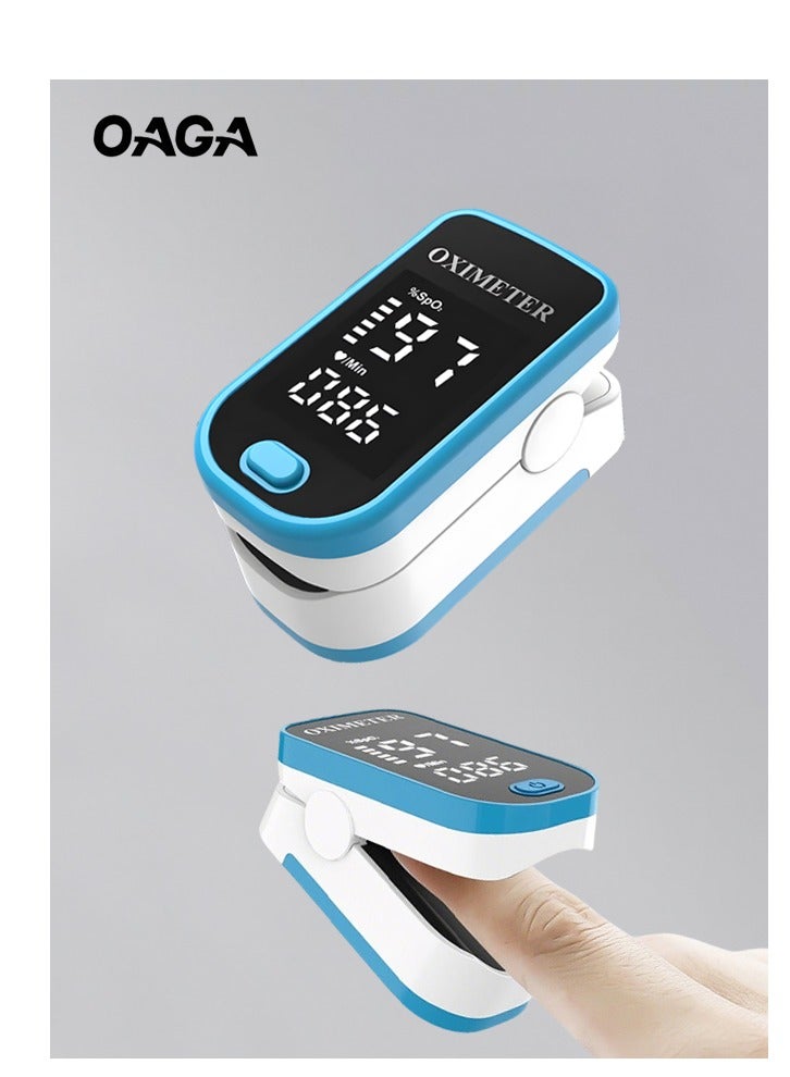 أوجا مقياس التأكسج النبضي | مقياس التأكسج النبضي للإصبع، شاشة LED محمولة لمراقبة معدل ضربات القلب وتشبع الأكسجين في الدم | صغير الحجم وخفيف الوزن - Image 1