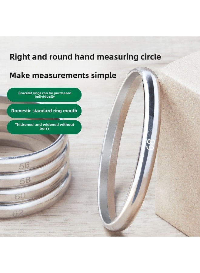 Round Bracelet Measuring Ring 50-68 Wrist Measuring Inner Diameter Measuring Jade Ring Mouth Ring Number Gold And Silver Bracelet Measuring-Model:Circle Of Bracelet (No. 66)  - Image 3