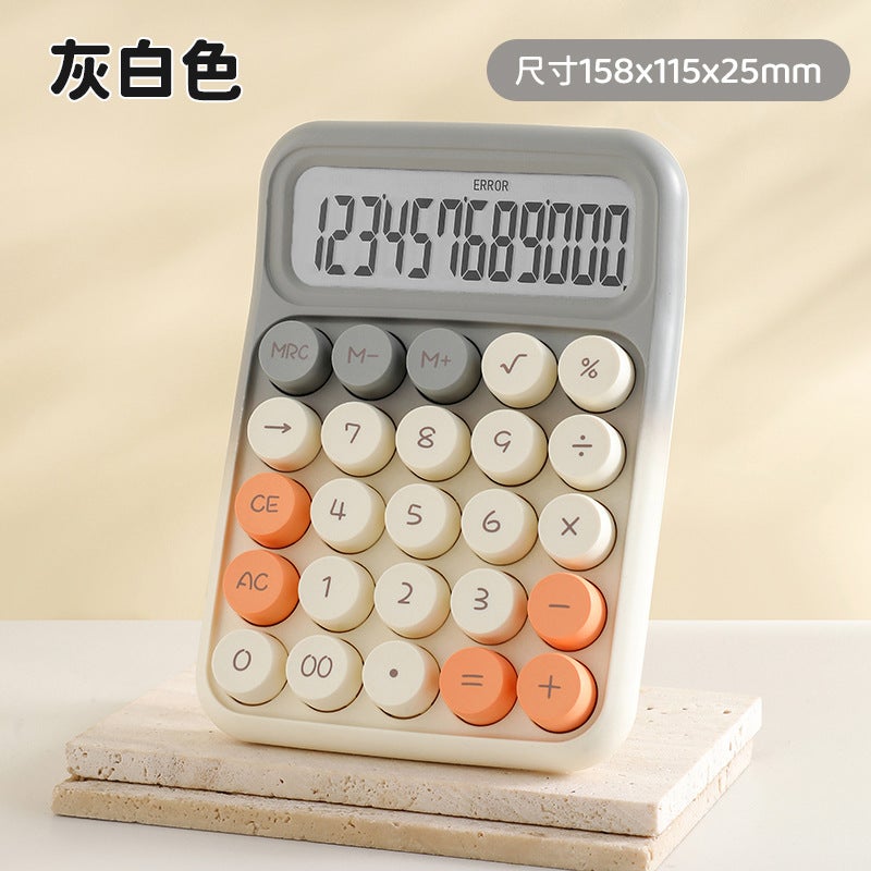 2025 Voice High Color Value Mechanical Keyboard Calculator Student Exam Special Portable Computer 12-Bit Large Screen - Image 1
