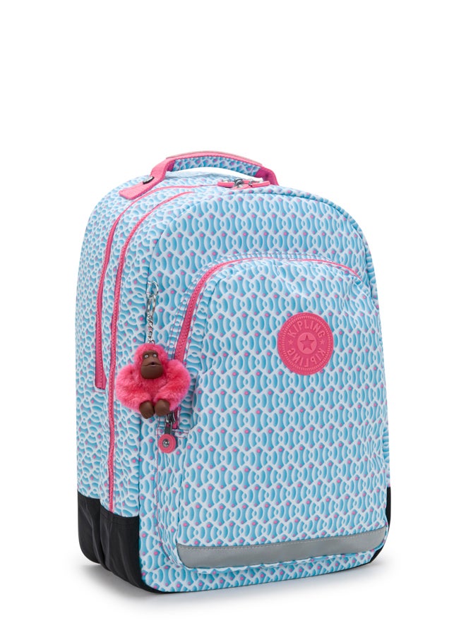 kipling Large Backpack (With Laptop Protection) Female Dreamy Geo C Class Room - Image 4