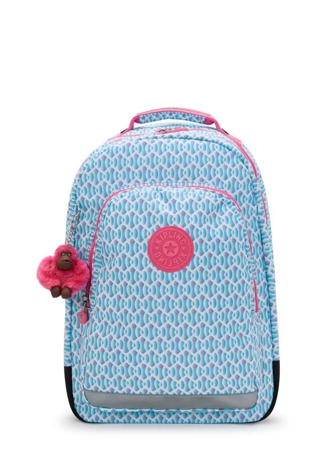 kipling Large Backpack (With Laptop Protection) Female Dreamy Geo C Class Room