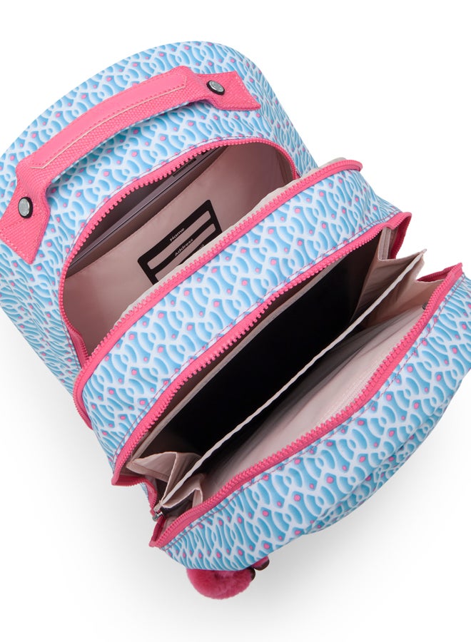 kipling Large Backpack (With Laptop Protection) Female Dreamy Geo C Class Room - Image 3