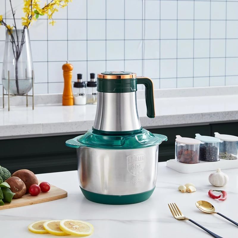 JUGTE Electric Chopper with 2L Stainless Steel Container 300W Meat Grinder Multi Chopper for Fruit Vegetables Meat Nuts Baby Food Upgrade (Electric Chopper 2 LTR) - Image 3