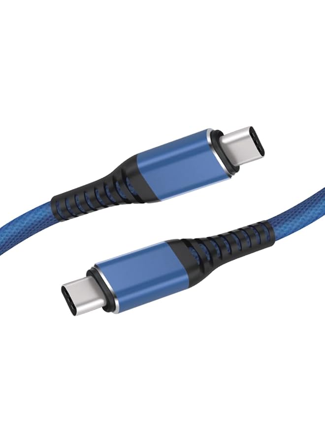 G-TiDe Fast Charging Cable Type C To Type C Exc38 Blue