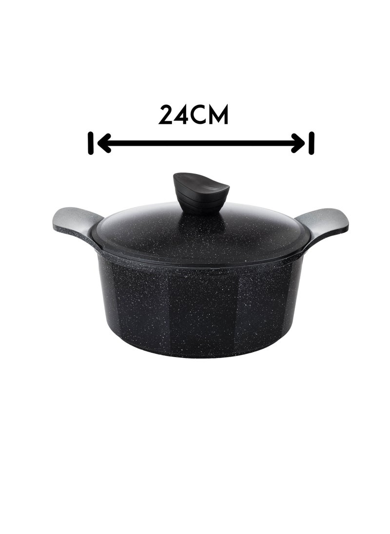 LAHOYA - 9-piece cookware set made of high-quality granite with Korean materials and specifications and Saudi industry - Image 1