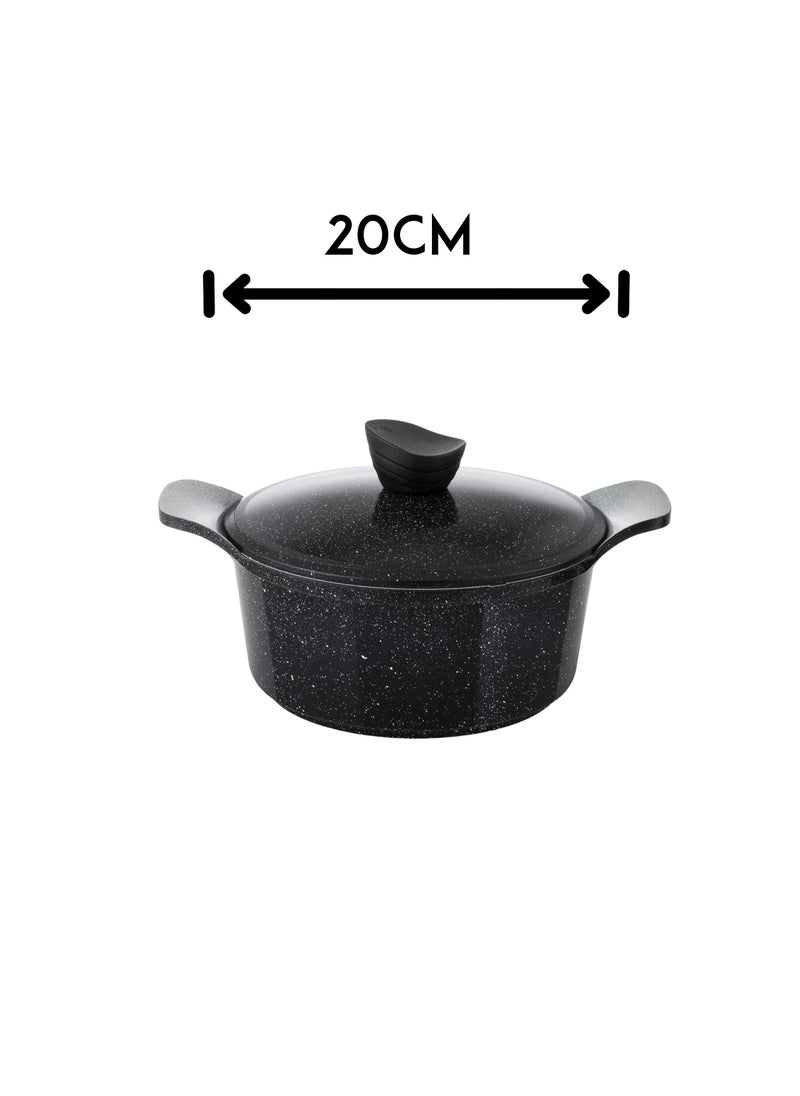 LAHOYA - 9-piece cookware set made of high-quality granite with Korean materials and specifications and Saudi industry - Image 1