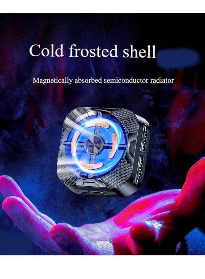Loquat Magnetic mobile phone radiator, mobile phone cooling fan, with semiconductor heat dissipation chip, used for mobile phone/tablet to play games, open live broadcast, etc., without iron sheet - Image 1