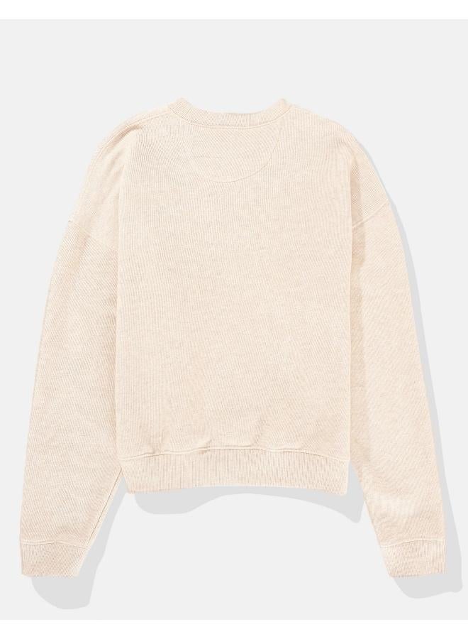 American Eagle AE Relaxed Graphic Crew Neck Sweatshirt  - Image 2