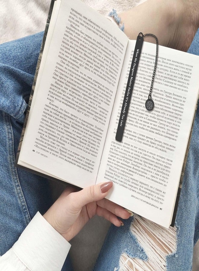 شياهويو هدايا DND، فاصل كتاب DND، عندما يبتسم سيد الزنزانة، يكون الأوان قد فات، فاصل كتاب، هدية لسيد الزنزانة، هدية للاعب RPG، هدية للاعب DND، هدية لمحبي سيد الزنزانة - Image 3