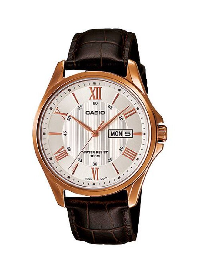 CASIO Leather Analog Wrist Watch MTP-1384L-7AVD - Image 1
