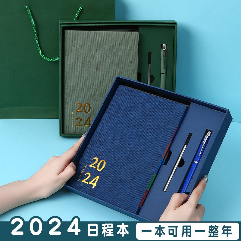 2024 Calendar Year Plan Book A5 Business Notebook Week Plan 365 Days Calendar Year Time Management Book - Image 2