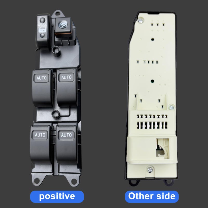 BELGEMAY Driver-Side Window Switch - 84820-12460/0F040/02150/12480 - Fits 02-15 Toyota RAV4/Camry/Sienna/Prius/Corolla EX/Fortuner (One-Touch, Blue LED) - W/Tool, 1-Year Warrantyâ€‹ - Image 4