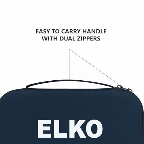 ELKO EVA Stethoscope Case with Dual Mesh Pockets and Center Sleeve for Accessories | Compatible with All Stethoscopes (Blue) - Image 3