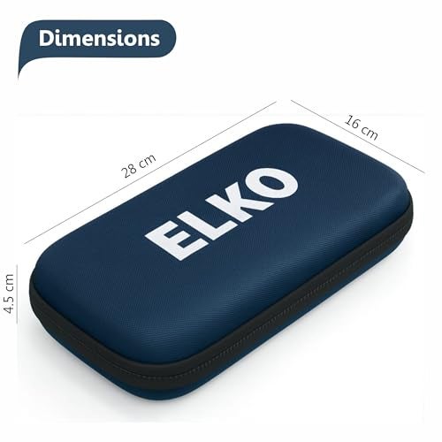 ELKO EVA Stethoscope Case with Dual Mesh Pockets and Center Sleeve for Accessories | Compatible with All Stethoscopes (Blue) - Image 2