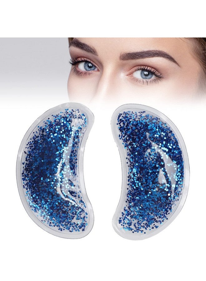 Brrnoo Eye Gel Ice Pack Reusable Gel Eye Eye Cooling Pad Hot Cold Eye Patch Under Eye Patches To Relieve Tired Eyes Dark Circles(Blue) - Image 1