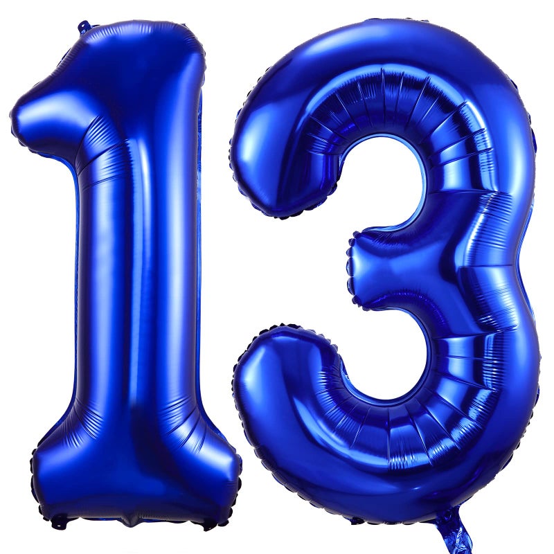 BBPOOL Navy Blue 13 Balloon Numbers40 Inch Dark Blue 13 or 31 Birthday Balloons Large Foil Mylar Balloons Number 13 for Birthday Party Anniversary Decorations - Image 3