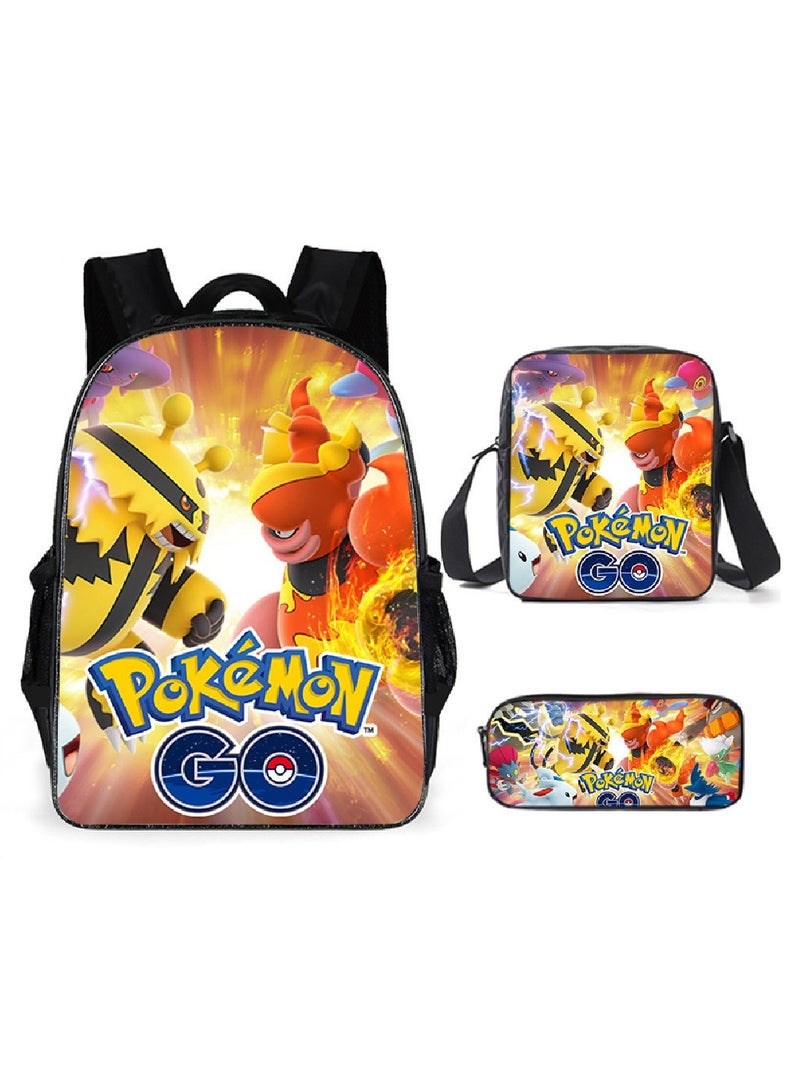 Cartoon Anime Backpack Three-Piece Set 29*16*42cm