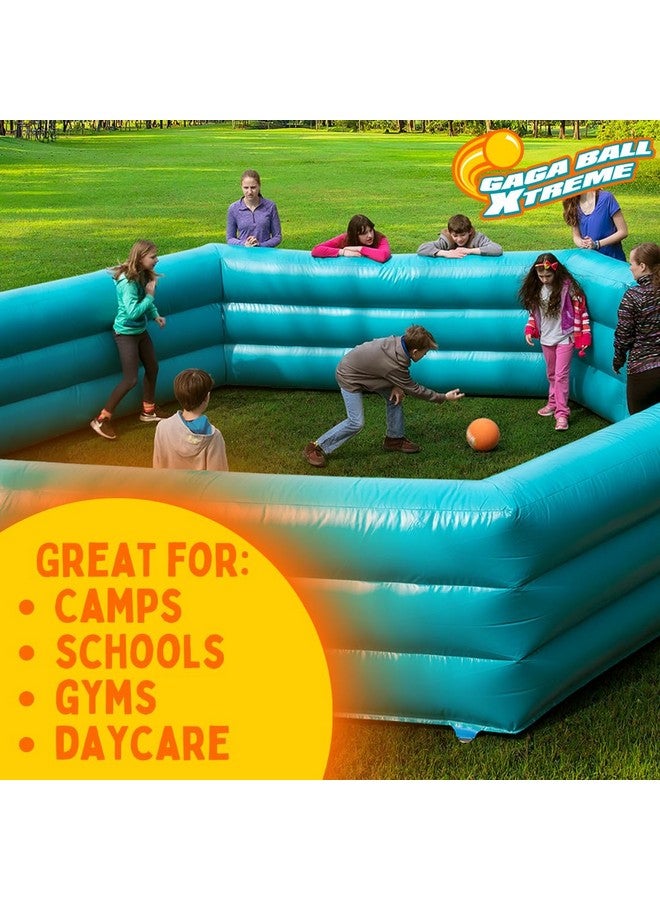 SCS Direct Gaga Ball 5 Inch Playground Balls with Air Pump (4 pk, Monsters)- Durable Rubber Balls Official Size for Dodgeball & Handball - Great for Outside Play, 4 Square & Game to Play at Kids Birthday Parties - Image 5