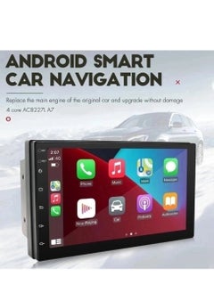 7 Inch Car Bluetooth Stereo Receiver , MP5 Player , PND car navigation , FM Radio , Touch Screen Support Carplay , GPS Navigation , 1+16GB , Support Android and iPhones , Reverse Image