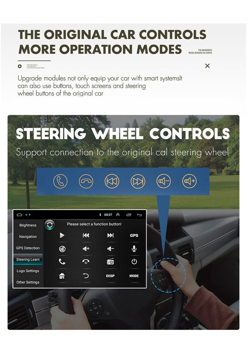 Furtey - 7 Inch Car Bluetooth Stereo Receiver , MP5 Player , PND car navigation , FM Radio , Touch Screen Support Carplay , GPS Navigation , 1+16GB , Support Android and iPhones , Reverse Image - Image 1