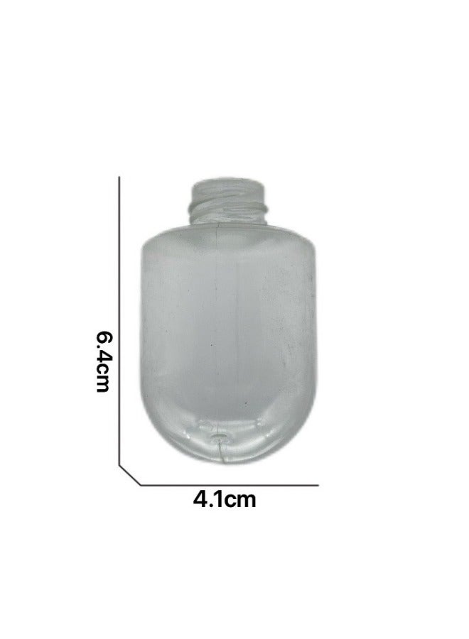 Round Irregular PVC Transparent Bottle Cosmetic Bottle Shampoo Bottle Sugar Play Tide Play Ornaments Snack Cans Etc-Color:Ornament Pvc Patterned Transparent Diamond Bottle  - Image 3