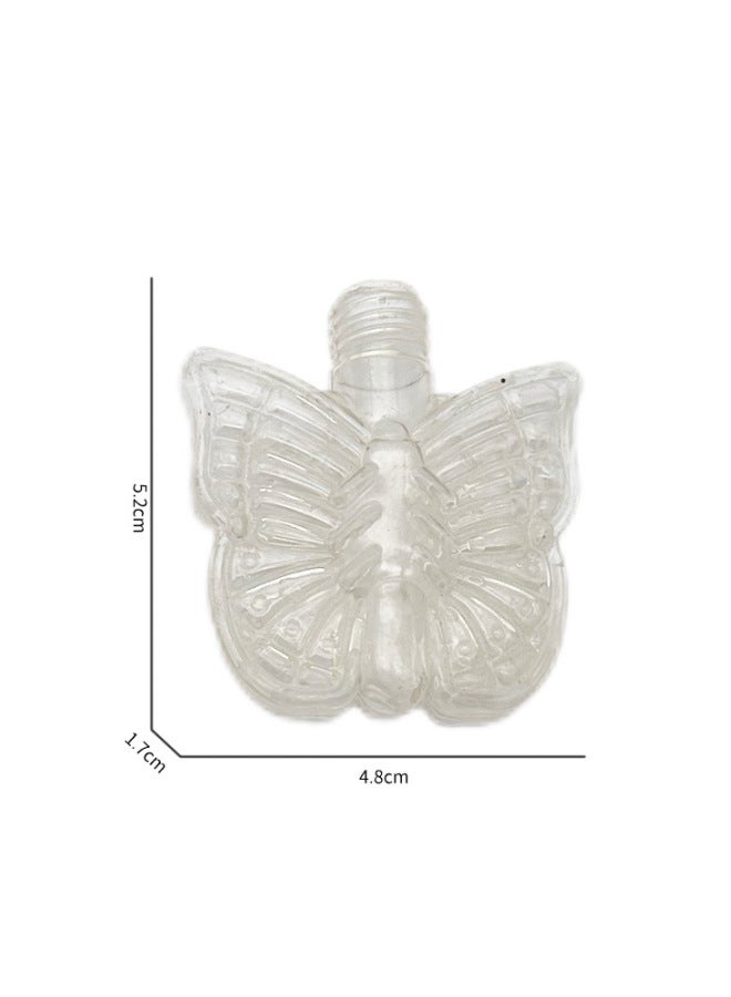 Round Irregular PVC Transparent Bottle Cosmetic Bottle Shampoo Bottle Sugar Play Tide Play Ornaments Snack Cans Etc-Color:Ornament Pvc Patterned Transparent Diamond Bottle  - Image 1