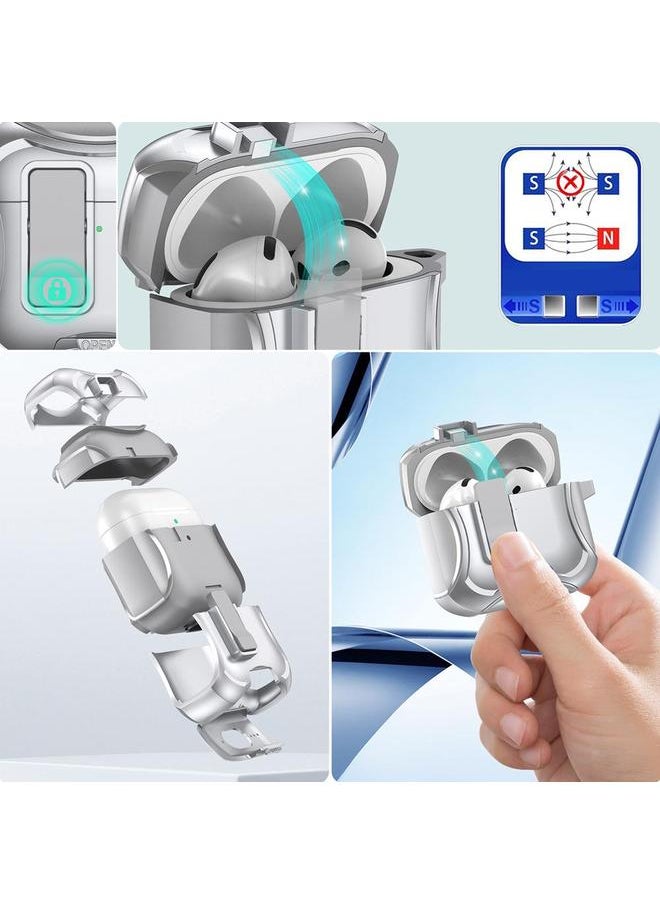 Zaboon - Case For AirPods 4 Wireless Bluetooth Earphones PC Hybrid TPU Protective Case - Image 1