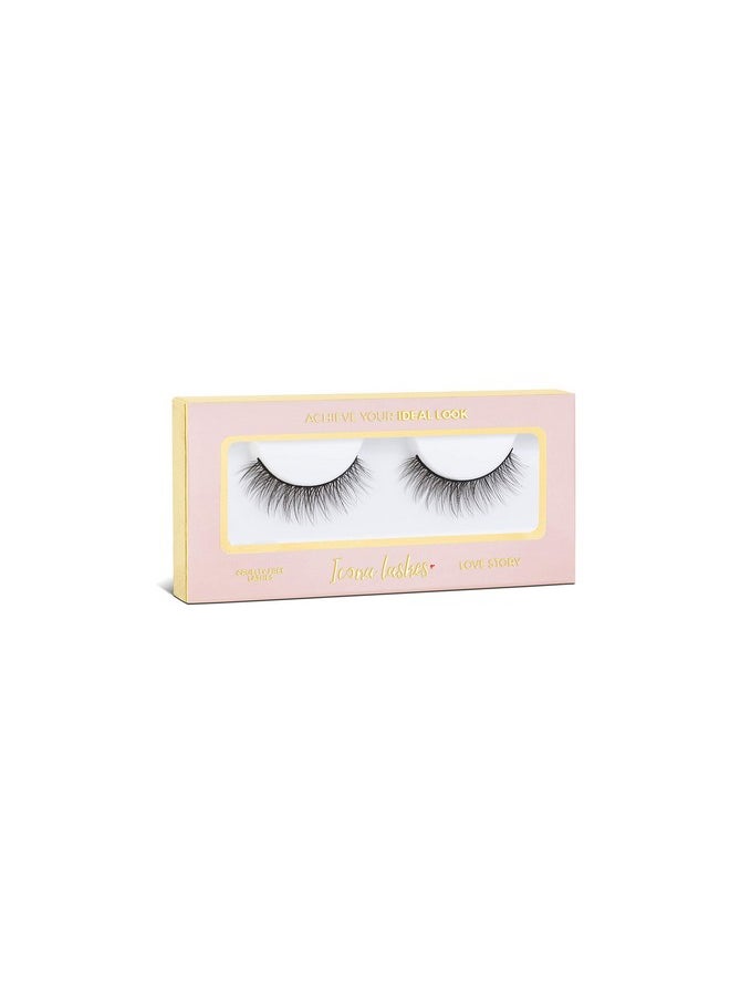 Icona Lashes Premium Quality False Eyelashes ; Love Story ; Fluffy And Universal For All Eyes ; Natural Look And Feel ; Reusable ; 100% Handmade & Cruelty Free  - Image 5