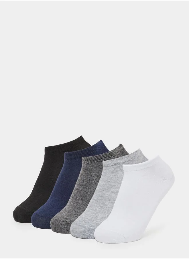 Styli Set of 5 - Solid Ankle Length Socks