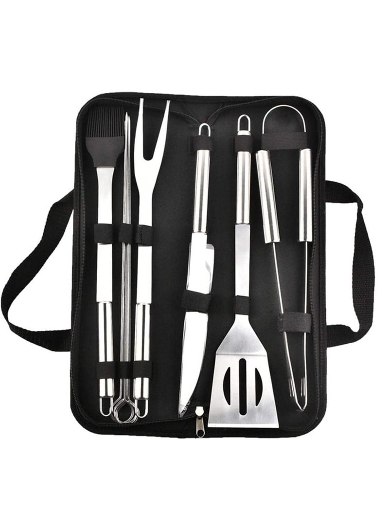 بلومنغ تايم طقم أدوات شواء من الفولاذ المقاوم للصدأ 9 قطع فضي / أسود - Image 1