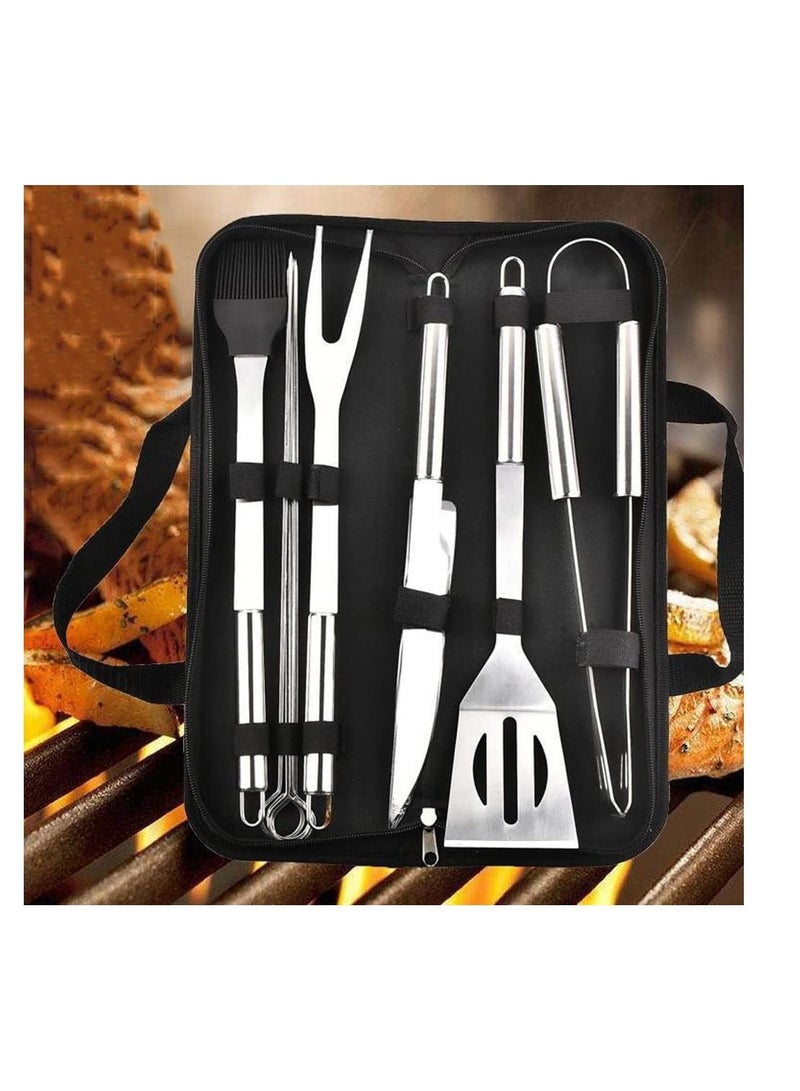 بلومنغ تايم طقم أدوات شواء من الفولاذ المقاوم للصدأ 9 قطع فضي / أسود - Image 2