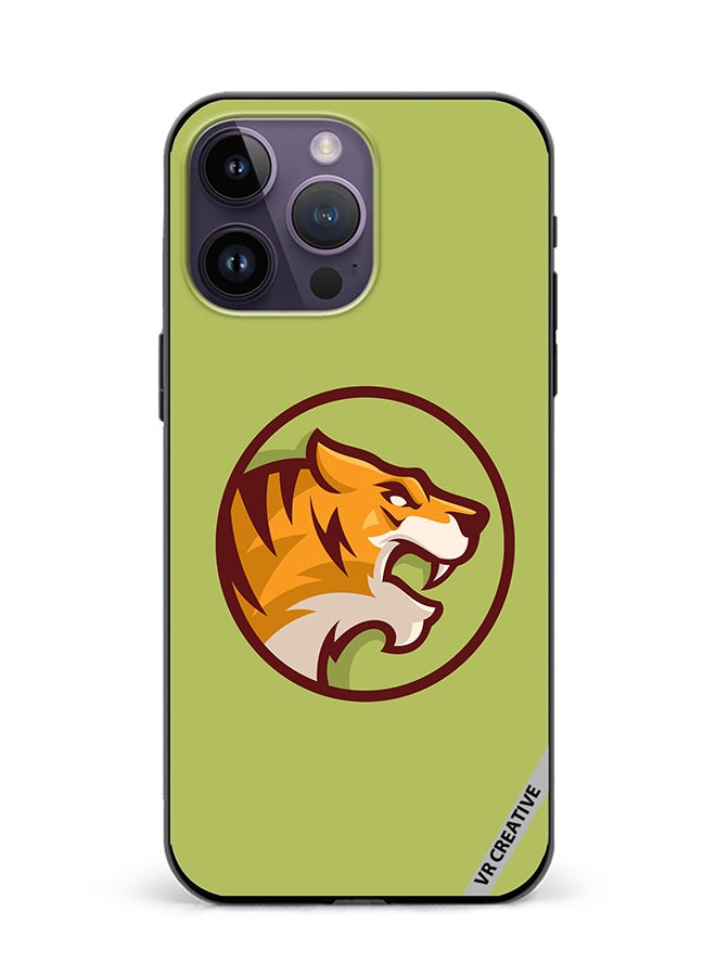 VR CREATIVE Protective Case Cover For Apple iPhone 15 Pro Tiger Design Multicolour - Image 1