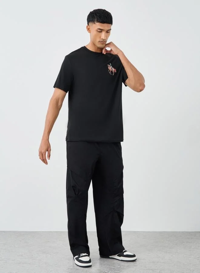 Take Two Graphic Print Round Neck Short Sleeve T-Shirt