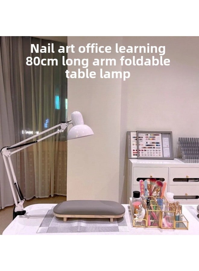 Generic Nail Beauty Eyelash Special Desktop Table Lamp Long Arm Folding Dormitory Student Eye Protection Work Lamp Nail Photography Light-Color:Versatile Black Long Arm + Clip - No Flicker 9w Three-color Dimming Office Study Color Adjustment Hot Sale  - Image 3