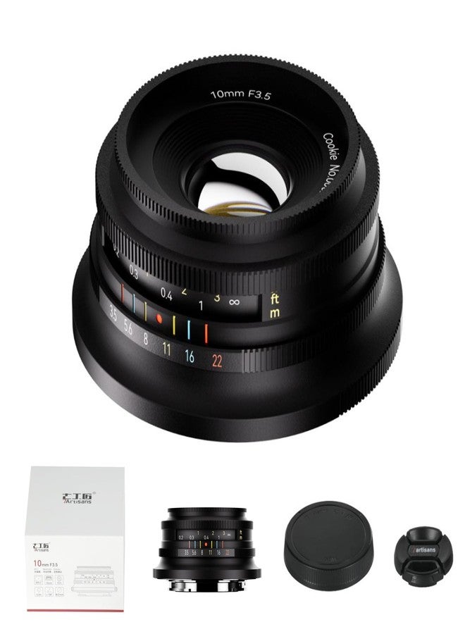 7artisans 10mm F3.5 Ultra Wide Angle APS-C Mirrorless Cameras Lens for Sony E-Mount,Great for Vlogging & Selfies,Compact & Lightweight,for Video,Travel - Image 1