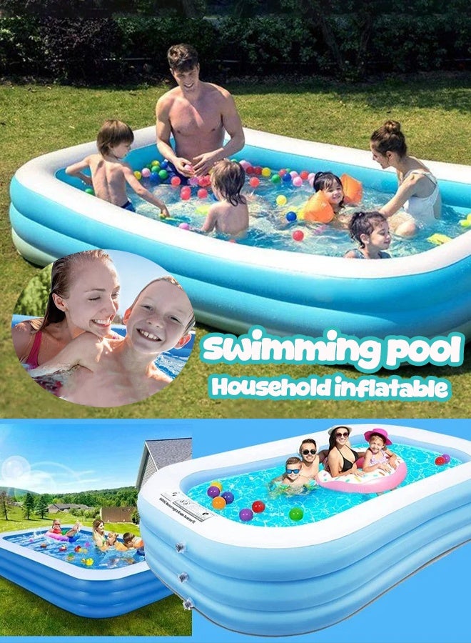 Superior Strength And Longer Durability Sturdy Rectangular Unisex Frame Swimming Pool Summer Fun Water Play 210x140x60 cm  - Image 5