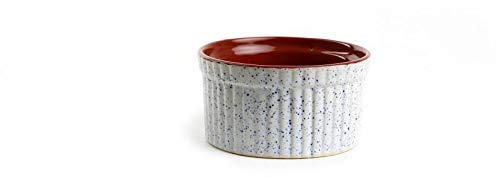 Caffeine Ceramic Handmade White & Brown Ramekins Bowl (Set of 6) - Image 4