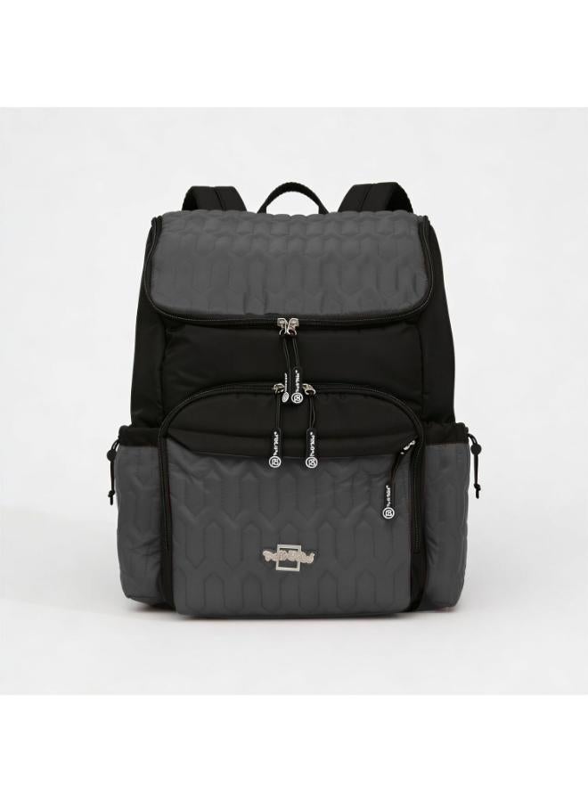 Petit Bebe Allure Baby Diaper Bag - Grey - Image 3