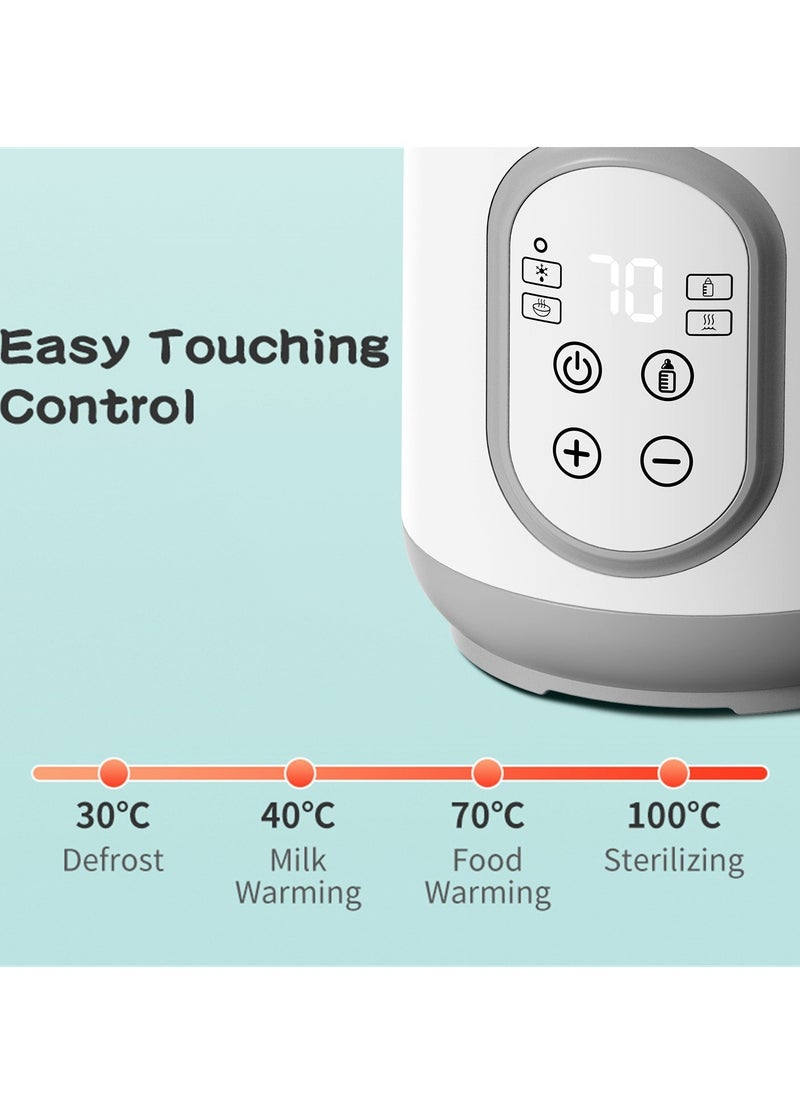 Gonice Bottle Warmer, 8-in-1 Fast Baby Milk Warmer with Timer for Breastmilk or Formula, Accurate Temperature Control, with Defrost, Sterili-zing, Keep, Heat Baby Food Jars Function  - Image 5